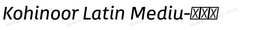 Kohinoor Latin Mediu字体转换
